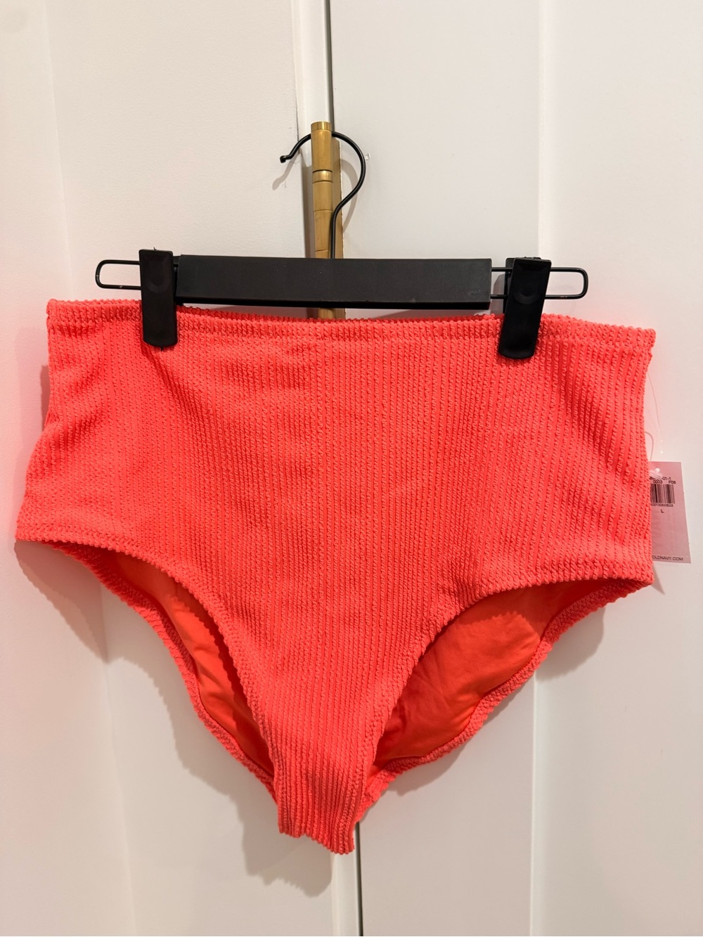 Old Navy Coral High-Waist Swim Bottoms